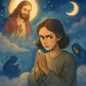 계속 꿈에서 순간적으로 예수님이 보이면서 기도하는 사람들도 보이는데 기도하는사람한분이 나를 째려봄 [꿈해몽]