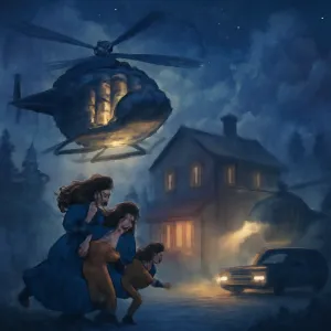 헬기가 집쪽으로 다가오더니 창문을 파괴해서 들어오려고 함. 가족들과 나는 아래로 피신햇는데 아래에도 헬기가 포위하고있었어서 놀래서 이도저도 못하고 있다가 어째저째 차타고  도망가서 숙박업소 잇는대로 피신감. [꿈해몽]