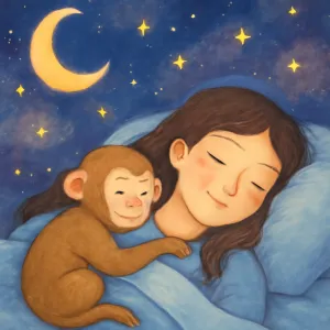 원숭이가 잘따르고 말도잘듣고 해서 꿈을꾼후에도 편안한마음 [꿈해몽]