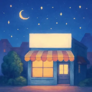 점포에간판이 깨끗이 다지워져서 하얀색만 보입니다 [꿈해몽]