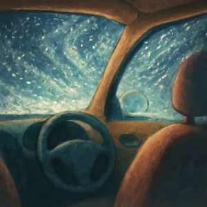 눈보라가 휘몰아치는 바깥을 차안에서 보는 꿈 [꿈해몽]