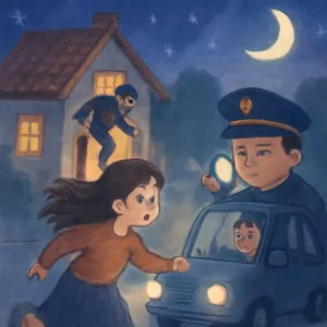 집에도둑이들어서 밖으로도망 나왔습니다  어떤분이 핸드폰을 주시면서 경찰에 신고하라고 근데 나쁜놈이였고  동네주민이 차를 태워주셔서 타고가며  경찰에 신고한꿈 [꿈해몽]