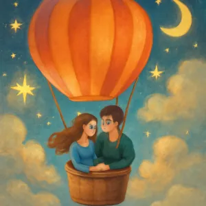 이성과 열기구를 탄 꿈 [꿈해몽]