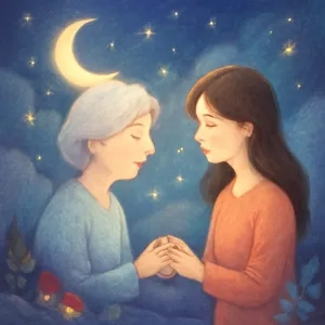 돌아가신 친정엄마가 손을잡고  조금만참아라 라고 하셨습니다 [꿈해몽]