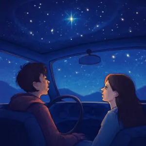 북쪽의 별들이 많이 떠있었다
자동차안에서 친구랑 같이 봤다 [꿈해몽]