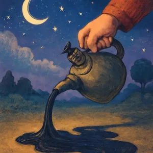 석유를 누군가 바닥에 붓는꿈 [꿈해몽]