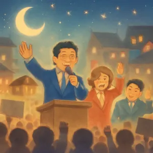 세명의 대선후보가 각자 막바지거리유세 사는장면 그중한사람은 제친구 [꿈해몽]