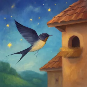 제비가 자기 집 처마에 잠깐 앉았다가 날아간 꿈 [꿈해몽]