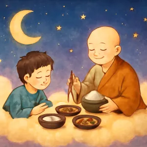 스님과 식사한 꿈 [꿈해몽]