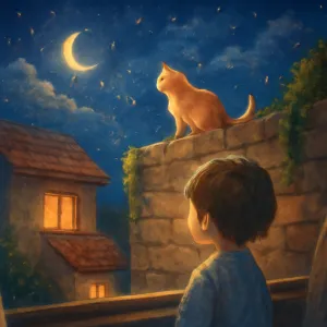 집에서 키우는 고양이가  옥상에서  벽에 올라가있는걸 본 꿍 [꿈해몽]