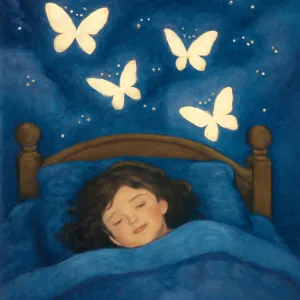 어떤사람이 자고 있는 침대위쪽에 흰나비 4마리가 날고 있어요 [꿈해몽]