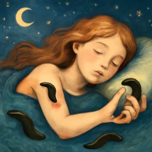 3마리의 거머리가 있는데 1나가 몸에 붙어 피를 빨아 먹는 데 떼어낸꿈. [꿈해몽]