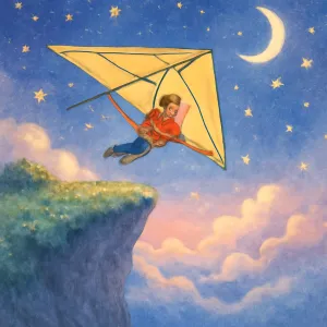 절벽 위에서 행글라이더를 타고 날은 꿈 [꿈해몽]