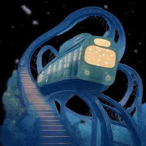 계단이 많이 있는 일본어가 들리는 롤러코스터처럼 가는 지하철 2호선 [꿈해몽]