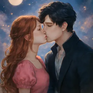 여성향 미연시 게임에 나오는 남캐와 데이트를 하는데 내가 그 남캐한테 키스하고 싶다고 말하니깐 나랑 그 남캐랑 같이 키스를 함 [꿈해몽]