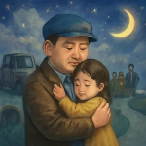 삼촌뻘 되는 아저씨, 삼저씨라고 부르자가 나랑 친구들이랑 같이 놀아주고 너무 잘해주는거야 그리고 우리회사 상사도 있었어 근데 집에 갈때가 됐는데 다른친구들은 상사랑 가고 삼저씨는 허름한 트럭을 타고 가는데 나는 삼저씨 한테 부탁해서 지하철까지만 데려달라고 해서 같이 타고 가고 있는데 상사가 승용차로 갈수 있는 방법이 있다고 해서 삼저씨차에서 내렸어. 내리면서 삼저씨한테 나도모르게 고마워요 아빠 하고 안았어. 그리고 내려서 상사쪽으로 걸어가는데 삼저씨가 잘해줬던 생각이 나서 눈물이 나는거야 그래서 펑펑울다가 잠에서 깸 [꿈해몽]