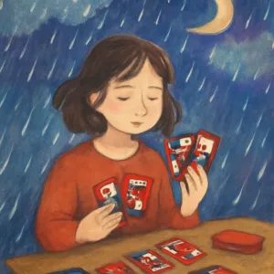 화투를 치는데 갑자기 비가 온 꿈 [꿈해몽]