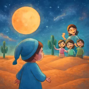 꿈에서 어린이집을 나왔더니 사막과 호박 둥근 달그리고 친구들 선인장이 보였어 근데 선생님이 나가서 놀라고 했어 그래서 아이들과 사막으로 나갔어 근데 아이들은 사라지고 나 혼자 사막 한가운대 있엏어 그리고 뒤를 돌아보니 선생님과 아이들이 날 보고 손을 흔들고 있었어
 [꿈해몽]