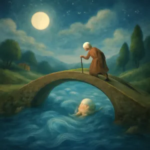 조상이 강을 건너다가 빠진 꿈 [꿈해몽]