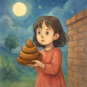 됀똥을 간신히 힘주어 싸서 손으로 잡아 밖에나가서 담넘어로 던지려 하는데 손에서 떨어지질 않아 던져지질 않아 손으로 들고 다니는 꿈. [꿈해몽]