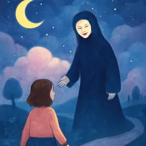 얼굴을 모르는사람이 와서 웃으며 나를보며 같이 가자라한꿈 [꿈해몽]