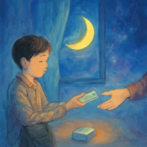 장사한돈가방을 도둑앚을까봐 방안에두고 5만원짜리 한장가지고 엽집에 담배한갑 사고 거스름돈 받아서 와서 거스름돈을 담배사오라는 사람 한테줌 [꿈해몽]