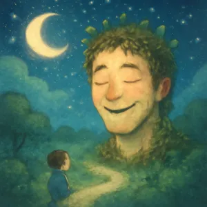 얼굴 테두리부분에 흙 잎 같은게 묻혀져있는 모르는 남자가 웃으면서 같이가자라한꿈 [꿈해몽]