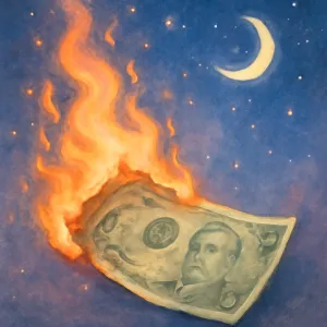 돈을 태워버린 꿈 [꿈해몽]