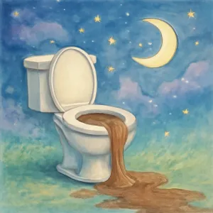 변기에 똥물이 넘쳐흐르는꿈 [꿈해몽]