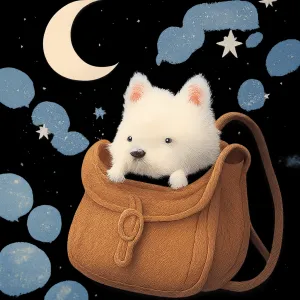 한얀강아지가방에있는꿈 [꿈해몽]