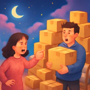 아빠가 택배를 엄청 많이 시키는데 엄마가 화내는 꿈 [꿈해몽]