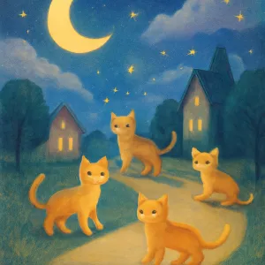 황색고양이길에서 4마리본꿈 [꿈해몽]