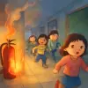 학교에 있는데 소화기에서 갑자기 불이 나는거임 그래서 놀래가지고 애들한테 다 나오라면서 대피시키고 나도 나감 [꿈해몽]
