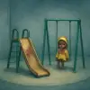눈을 떴을때 바로 앞에 놀이터 하나만 덩그러니 놓여있었다. 주위엔 아무것도 없이 시멘트처럼 딱딱한 벽이랑 바닥으로 되있었고 앞에 놀이터 말고는 아무것도 보이지않았다. 놀이터쪽으로 걸어가자 그네엔 노란색 우비같을걸 입고 얼굴에 피가 잔뜩 묻어있는 누군지 모를 어린 아이가 앉아있었고 미끄럼틀 입구에는 피가 묻어있는 엄마가 보였다. [꿈해몽]