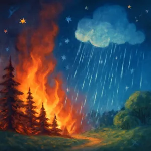 산불이 났는데 비가 온 꿈 [꿈해몽]