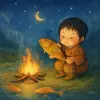 사람들과 다같이 시냇가에서 놀다가 다들 사라지고 시냇가에 나 혼자 남음, 그러다 시냇가에 잉어가 많이 나오고 그 중하나를 손으로 잡아 나뭇가지에 꽂아 모닥불에 구워 먹음 [꿈해몽]