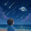 바닷가에 서서 밤하늘을 바라보는 도중 별똥별이 우수수 떨어짐. 몇분 후 누가 그린 듯한 우주선이 떠오름. [꿈해몽]