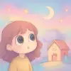몽환적이고 하늘이 연한 무지개 색이였고 집은 연핑크,연노랑이런 몽환적인 색이였음 사람들머리가 큰 눈이였음 [꿈해몽]