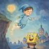 절벽에서 떨어졌는데, 뭔가 날아가면서 떨어졌어. 어떤 도시에 도착했거든? 근데 갑자기 스폰지밥이 나왔어. 그리고 꿈에서 깼어. [꿈해몽]
