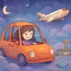 자동차를 타다가 자동차에 있는 버튼을 눌렀는데 날아감 그대로 공항으로 가서 무료로 티켓을 넣고 비행기를 탔는데 날아감 [꿈해몽]