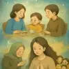 가족들이 있어는데 어떤 밥을 어떤을 주고 난 맛없어서 조금 먹고  씨앗도 2개주고 흙에 뭍고 엄마가 눈 감으라고 나가라고해서 말듣고 나간는데 어떤할머니가 나를 나이먹게해서 난 울고불고 하며 내가 동의 했다고해서 가정통신문들을 보고 갑자기 내가 아이 11명을 낳는 꿈  [꿈해몽]