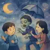 한국 대피안전소에서 수업하기전에 친구가 좀비가 되고 갑자기 우산을 집어들더니 달려들어서 찬흠이는 피하고 선생님께서 나가다가 그 친구한테 물린꿈 [꿈해몽]