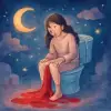 화장실에 앉아 있다가 생리하는거 마냥 피가나오는 꿈이였다. [꿈해몽]