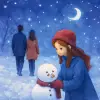 나와 사귀는 남친이 첫눈 오는날 다른 여자랑 손을잡고 나를 등지고 걸어가고 있고 나는 혼자 눈사람 만들고 있었음 [꿈해몽]