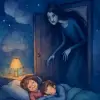 어떤 방에서 있었는데 문이 열려서 문뒤에 숨었는데 목이 긴 여성이 숨은 애들 찾으면서 죽임 [꿈해몽]
