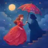 어떤 화려한 옷을 입은 여자를 계단을 오르는 것을 도와주며 화려한 우산을 씌워주고 있었다 [꿈해몽]
