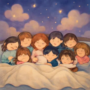 아이들7명에게 배게와 이불이 주었다 [꿈해몽]