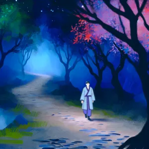 어두운 길을 혼자 걷다가 뒤돌아보니 내가 아는 얼굴들이 나를 바라보고 있어. [꿈해몽]