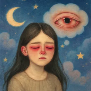 눈이 피곤하거나 충혈 된 꿈 [꿈해몽]