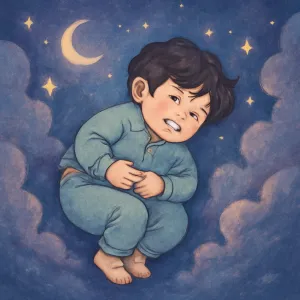 배가 아파서 뒹구는 꿈 [꿈해몽]